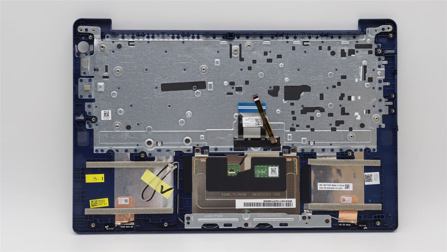 Lenovo IdeaPad 3 14ABR8 Palmrest Cover Touchpad Keyboard US Backlit 5CB1K97112