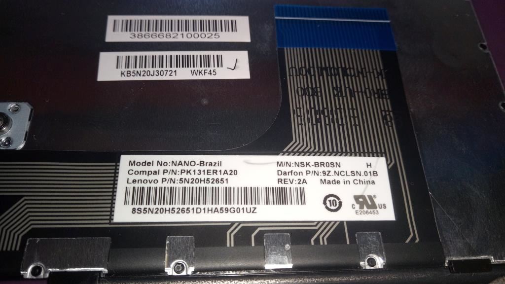 Lenovo KB C Idea Pad 100-15 BZ Keyboard 5N20J30721