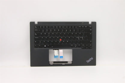 Lenovo ThinkPad T14s 2 Keyboard Palmrest Top Cover Nordic Black 5M11A37688