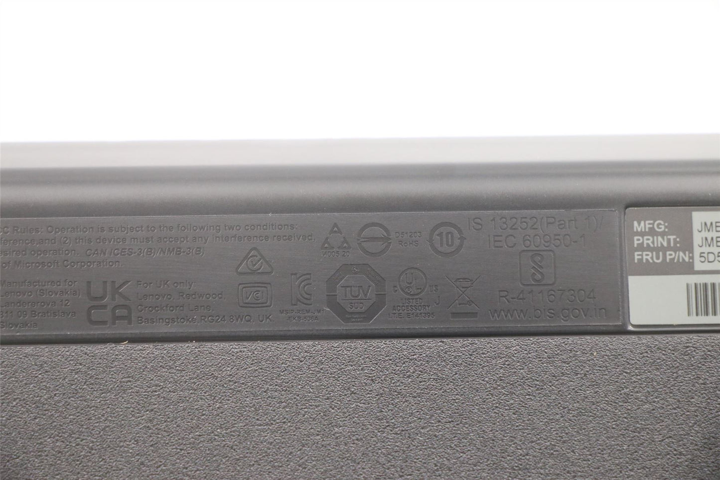 Lenovo USB Calliope KB BK LA SPA 5D50U84457