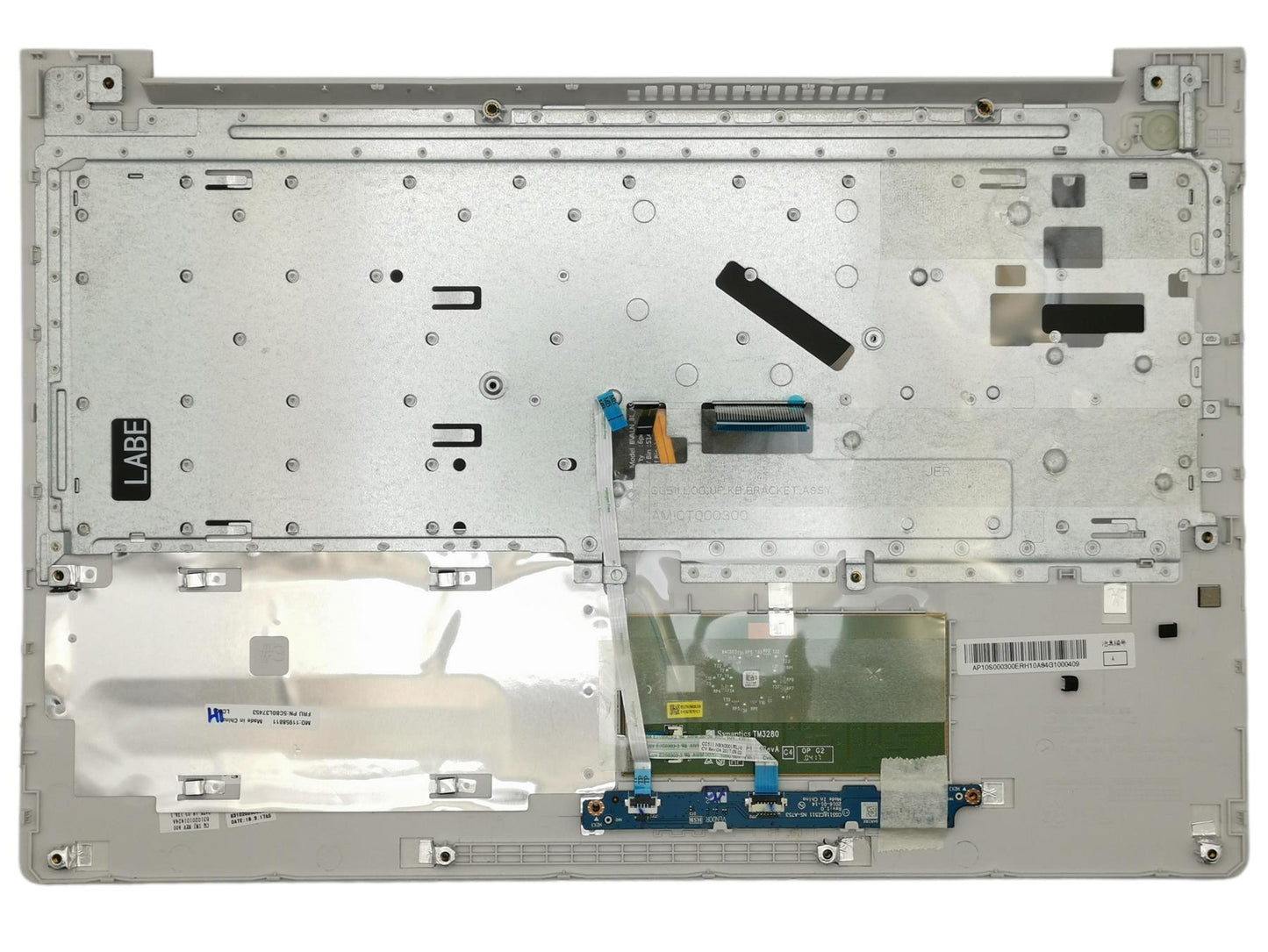 Lenovo IdeaPad 510-15ISK Keyboard Palmrest UK Silver Backlit 5CB0L37532