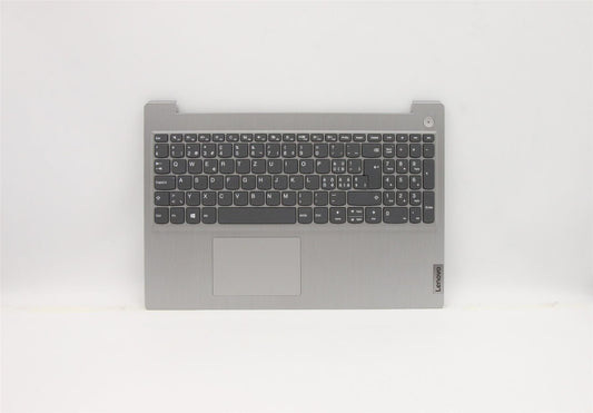Lenovo IdeaPad 3-15ARE05 Palmrest Cover Touchpad Keyboard Swiss Grey 5CB0X57499
