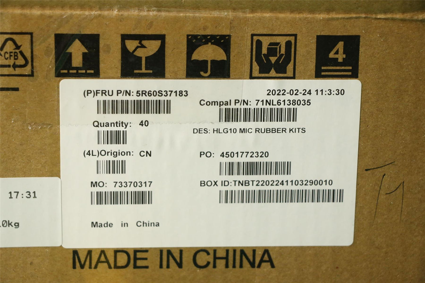 Lenovo RUBBER MIC rubber C 82S9 10pcs 5R60S37183