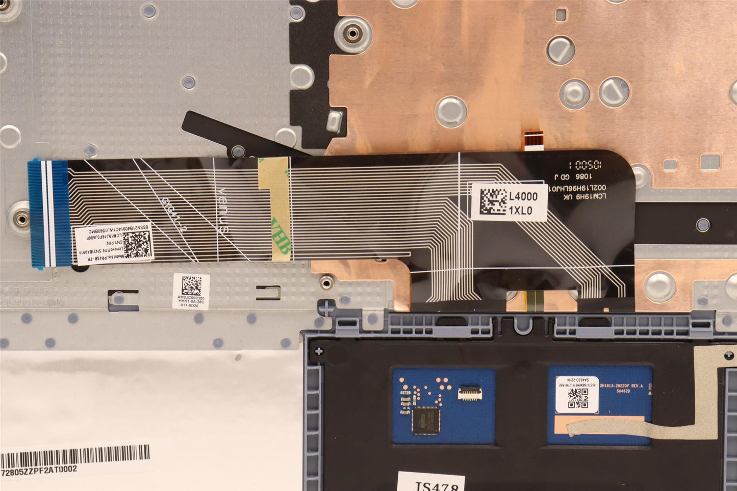 Lenovo Upper Case ASM_FRA L82RM MB_FP_BL 5CB1H72805