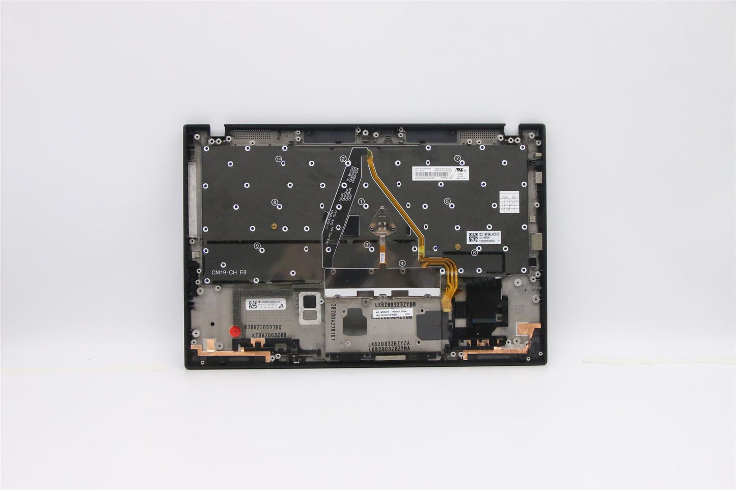Lenovo ThinkPad X1 7th Gen Keyboard Palmrest Top Cover Spanish LA 5M10W85932
