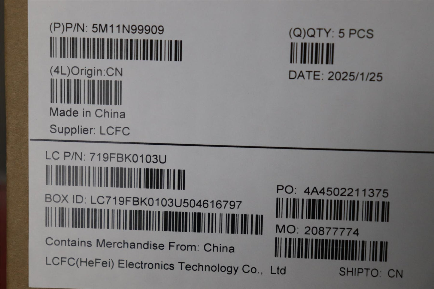 Lenovo MECH_ASM FRU KBD CCV ILD BL(PMX) UK BK 5M11N99910