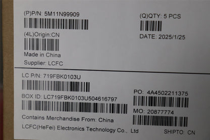 Lenovo MECH_ASM FRU KBD CCV ILD BL(PMX) UK BK 5M11N99910