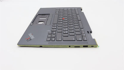 Lenovo Yoga X1 6th Keyboard Palmrest Top Cover Norwegian Grey 5M11C41022