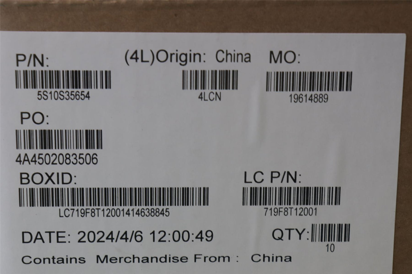 Lenovo SCREW SCREW L 83E6 5S10S35654