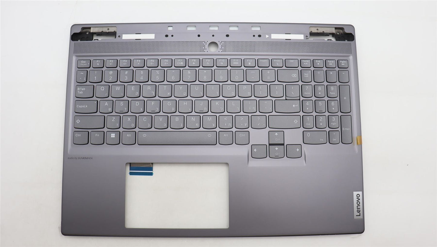 Lenovo Legion S7 16IRH8 Keyboard Palmrest Top Cover Hebrew Grey 5CB1L67996