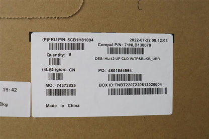 Lenovo IdeaPad 5 14IAP7 5 14ARH7 Palmrest Cover Touchpad Keyboard 5CB1H81094