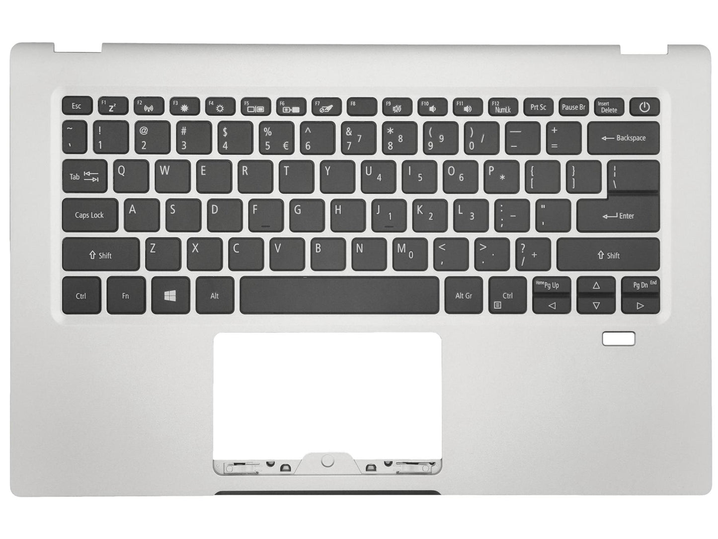 Acer Swift SF114-34 Palmrest Cover Keyboard US International Silver 6B.A79N8.001