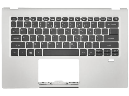 Acer Swift SF114-34 Palmrest Cover Keyboard US International Silver 6B.A79N8.001