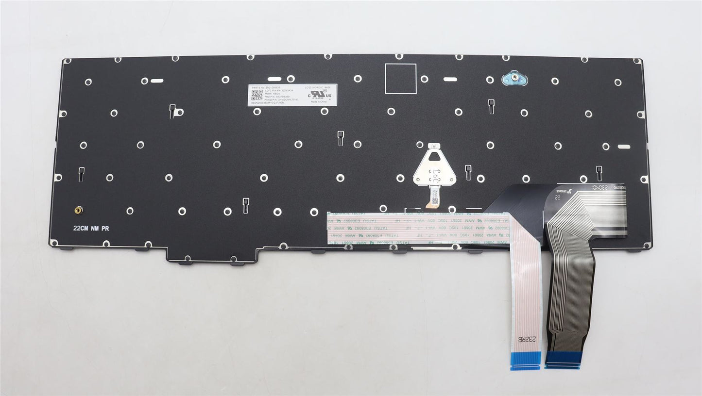 Lenovo ThinkPad L15 Gen 3 P16s Gen 1 T16 Gen 1 Keyboard 5N21D93831