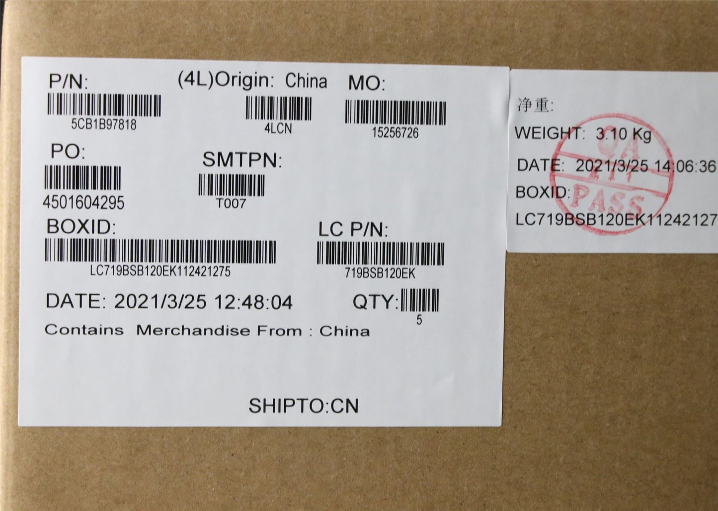 Lenovo IdeaPad 3-14ITL6 3-14ALC6 Palmrest Cover Touchpad Clavier 5CB1B97818