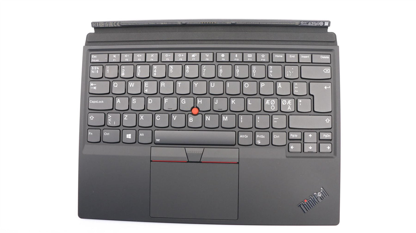 Lenovo Tablet X1 3rd Dock Tastatur Handballenauflage Touchpad Nordic Black 02HL184