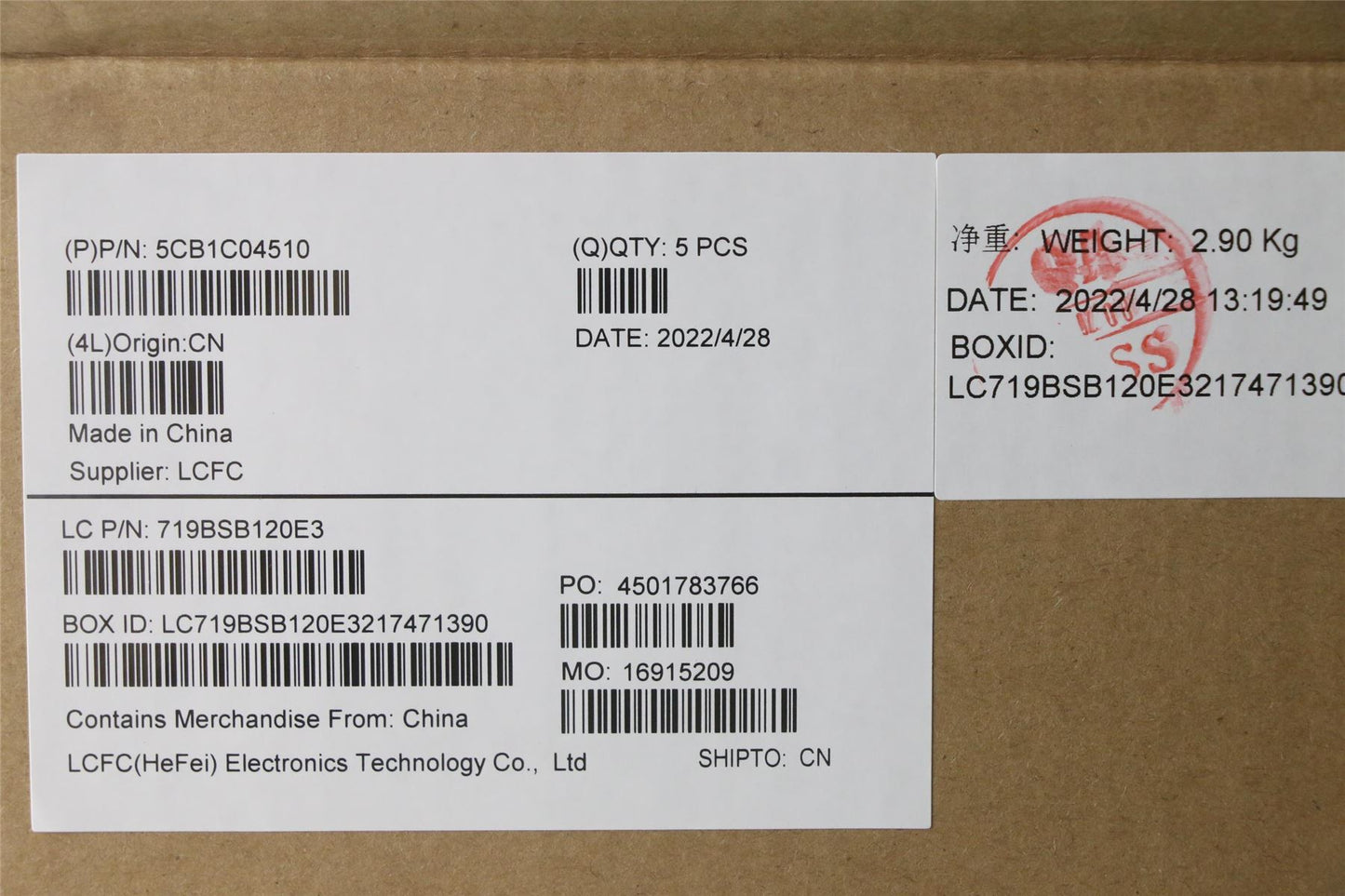 Lenovo Upper Case ASM_SPA L82H7 SD FPNBLD 5CB1C04510