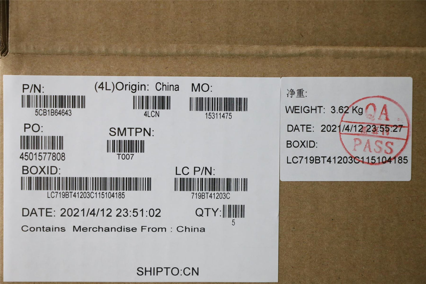 Lenovo Upper Case ASM_GERL82H8FPABNBL 5CB1B64643