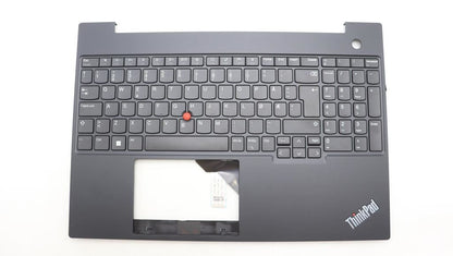 Lenovo ThinkPad E16 Gen 1 Keyboard Palmrest Top Cover Norwegian Black 5M11L64990