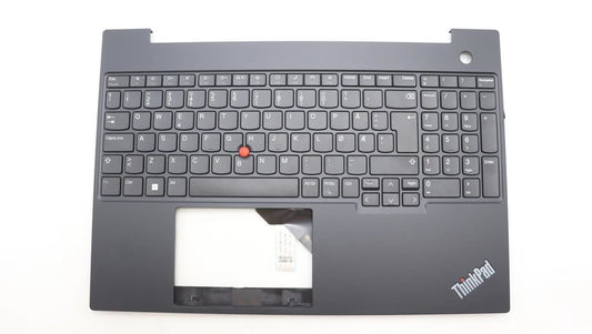 Lenovo ThinkPad E16 Gen 1 Keyboard Palmrest Top Cover Norwegian Black 5M11L64990