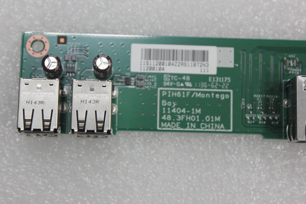 Lenovo W MontegoBay Rear GA I/O Board 11200104
