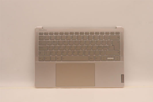 Lenovo Yoga 9 14IAP7 Palmrest Cover Touchpad Keyboard Nordic Silver 5CB1J10239