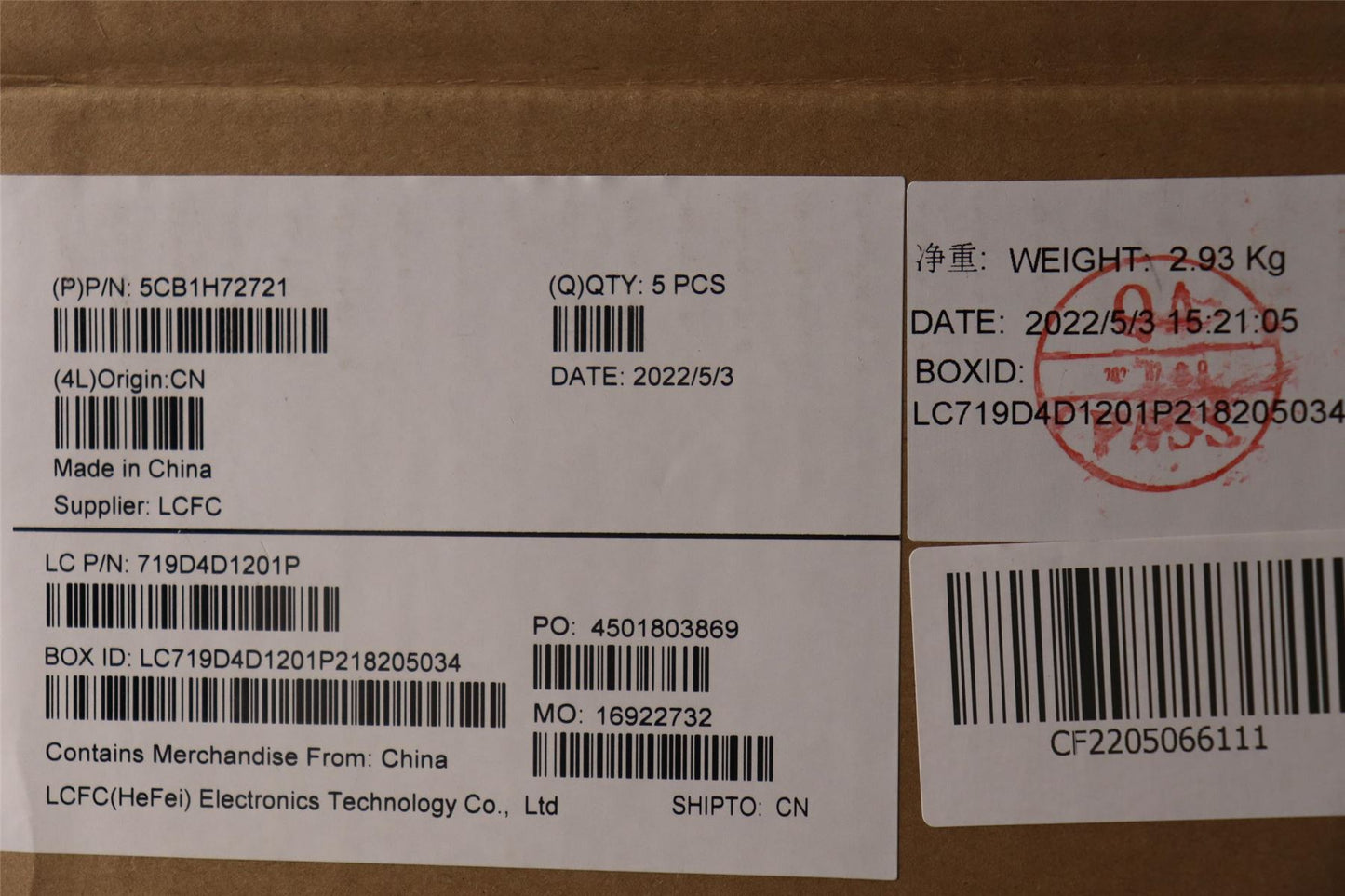 Lenovo Upper Case ASM_HBW L82RM AG_NFP 5CB1H72721