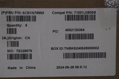 Lenovo UpperCase_GER C 83G1 CG NFP NBL 5CB1N78965