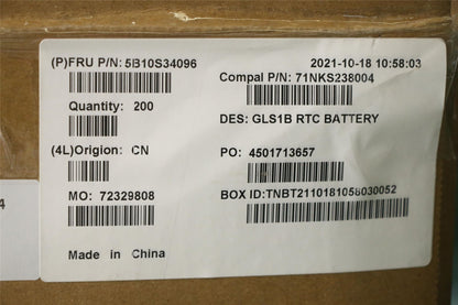 Lenovo CMOS Battery C 82R1 5B10S34096