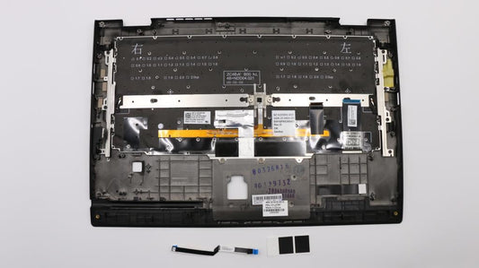 Lenovo Yoga X1 3rd Keyboard Palmrest Top Cover Danish Black Backlit 01LX787