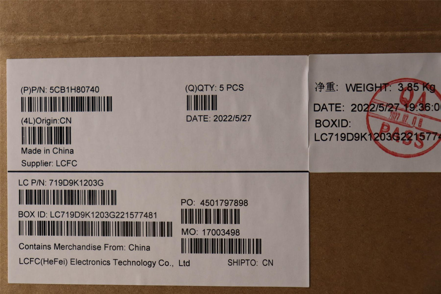 Lenovo COVER Upper Case ASM_GER L82RL FP AG U 5CB1H80740