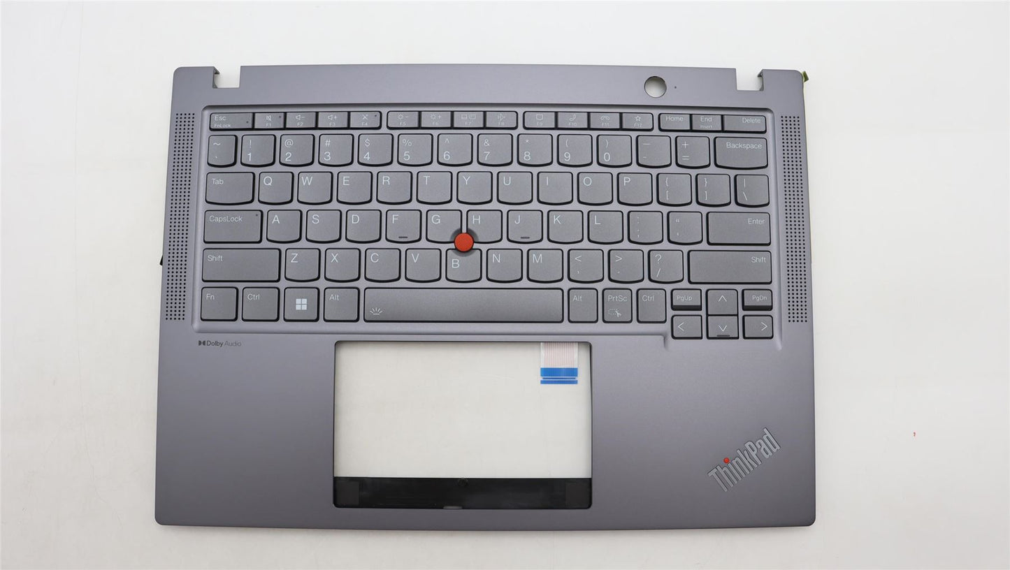 Lenovo ThinkPad X13 Gen 4 Keyboard Palmrest Top Cover US Grey Backlit 5M11H94598