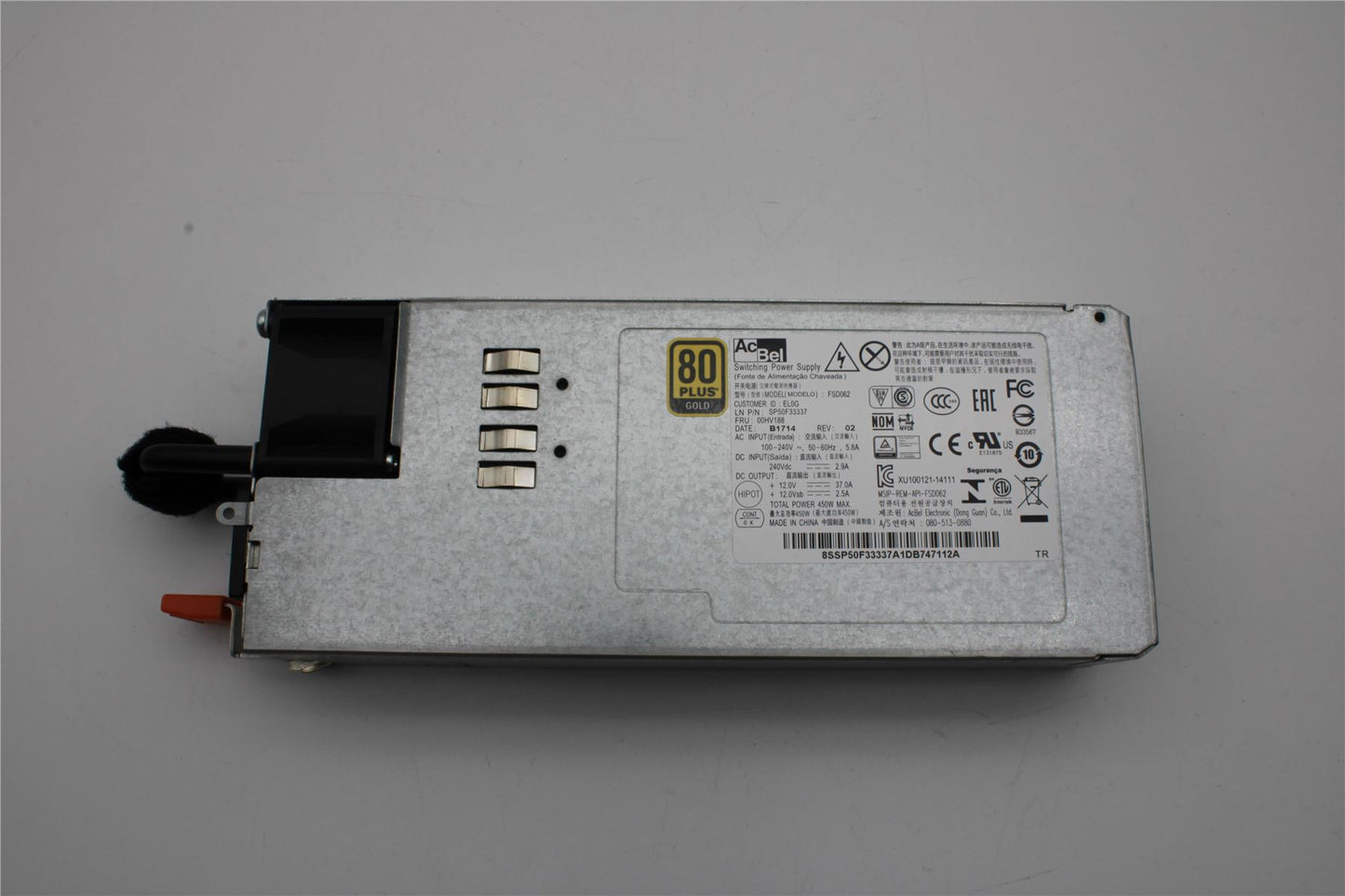 Lenovo ThinkServer TS460 Power Supply PSU Power 00HV188