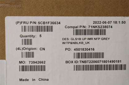 Lenovo IdeaPad 1-15ADA7 Keyboard Palmrest Top Cover UK Silver 5CB1F36634