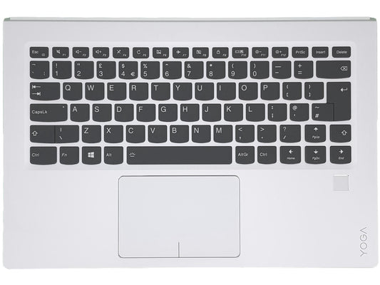 Lenovo Yoga 910-13IKB 910-13IKB Glass Keyboard Palmrest UK Silver 5CB0M35005