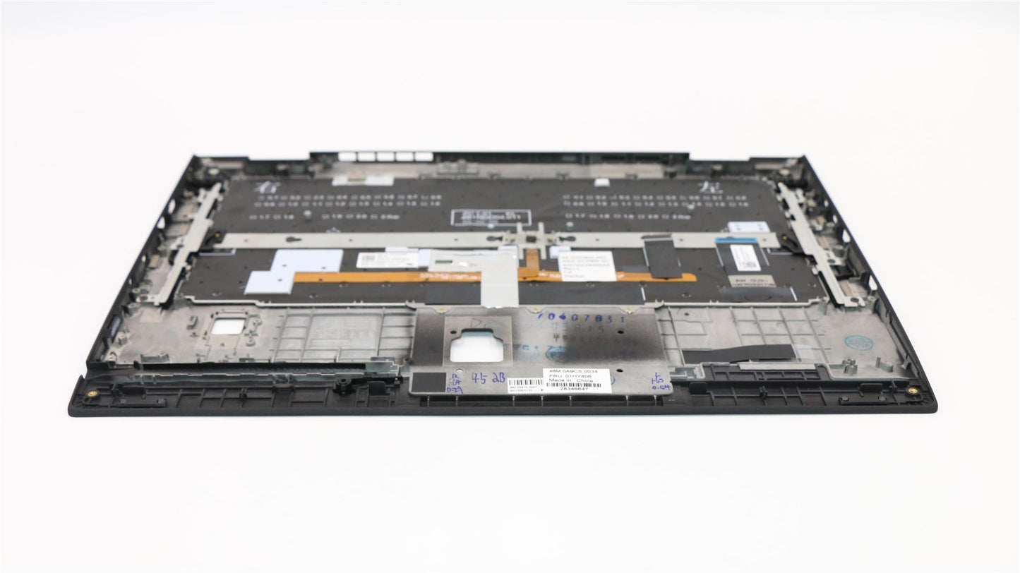 Lenovo Yoga X1 2nd Keyboard Palmrest Top Cover Czech Black Backlit 01HY806