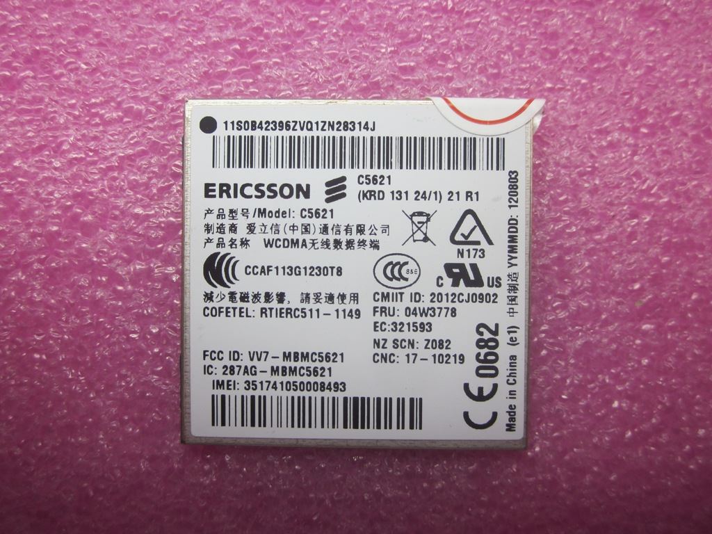 Lenovo FRU C5621 Board 04W3778