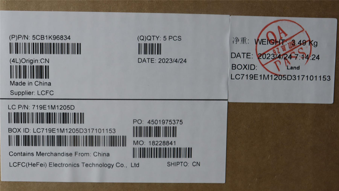 Lenovo IdeaPad 3 15ABR8 Palmrest Cover Touchpad Keyboard Nordic 5CB1K96834