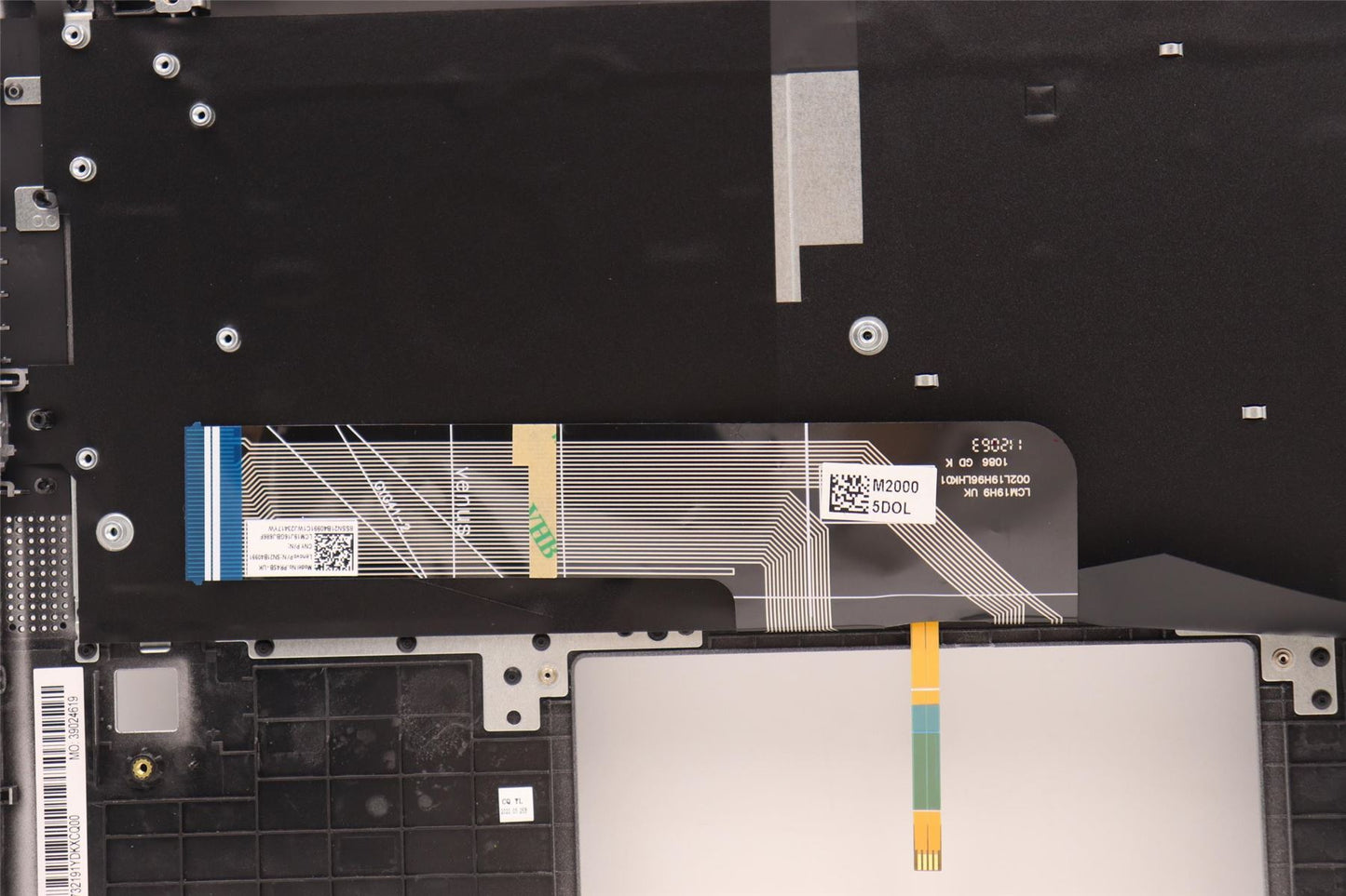 Lenovo IdeaPad 5 14IAU7 Keyboard Palmrest Top Cover UK Grey Backlit 5CB1H79942