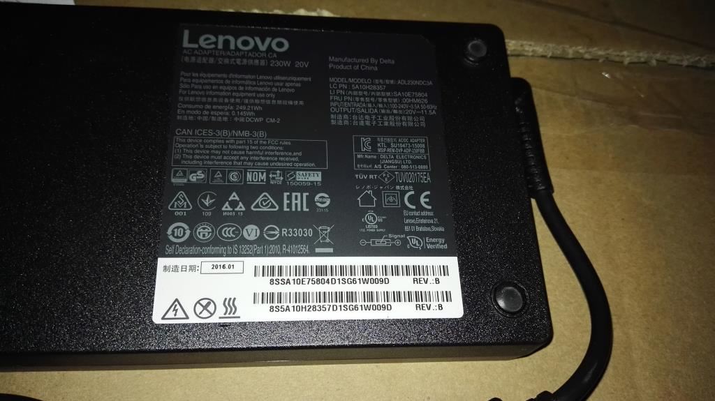 Lenovo Delta ADL230NDC3A 20V11.5A 5A10H28357
