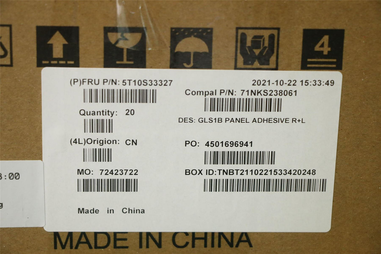 Lenovo 5T10S33327 TAPE Removable Tape C 82R1 R+L