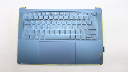 Lenovo Yoga 7 14APU8 Palmrest Cover Touchpad Keyboard Tidal Teal 5CB1L80562