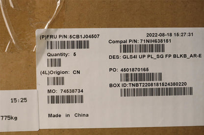 Lenovo IdeaPad 5 14IAL7 Palmrest Cover Touchpad Keyboard Arabic 5CB1J04507