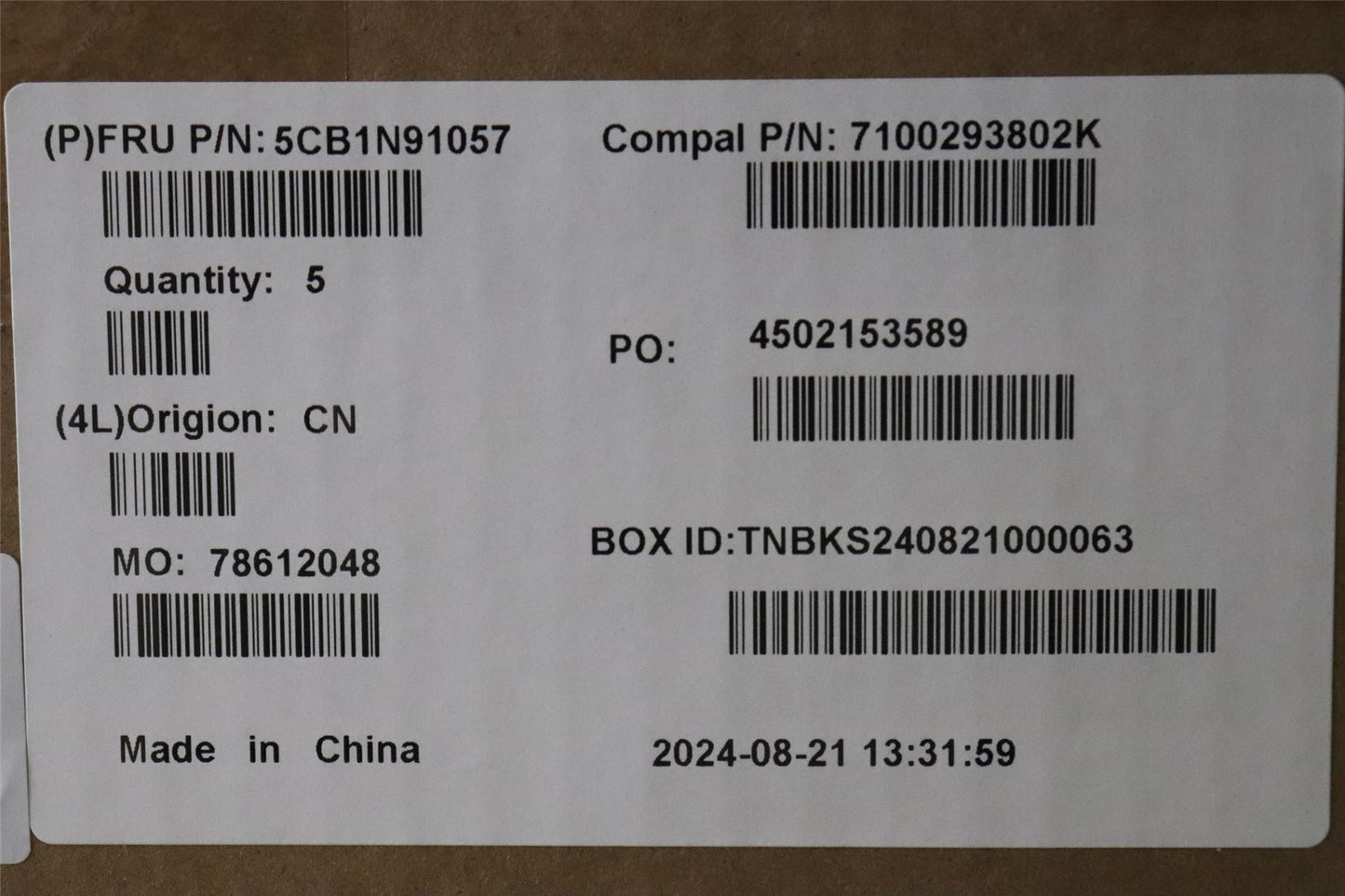 Lenovo UpperCase GER C83FW FP AB BL AL 5CB1N91057