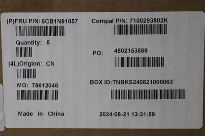 Lenovo UpperCase GER C83FW FP AB BL AL 5CB1N91057