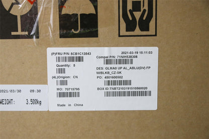 Lenovo IdeaPad 5-14ALC05 Palmrest Cover Touchpad Keyboard Blue 5CB1C13543