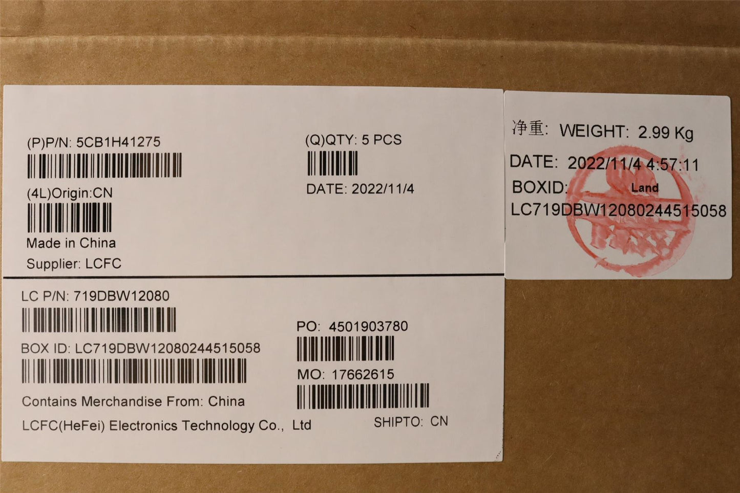 Lenovo Upper Case ASM_ITA L82RJ FP AB BL 5CB1H41275