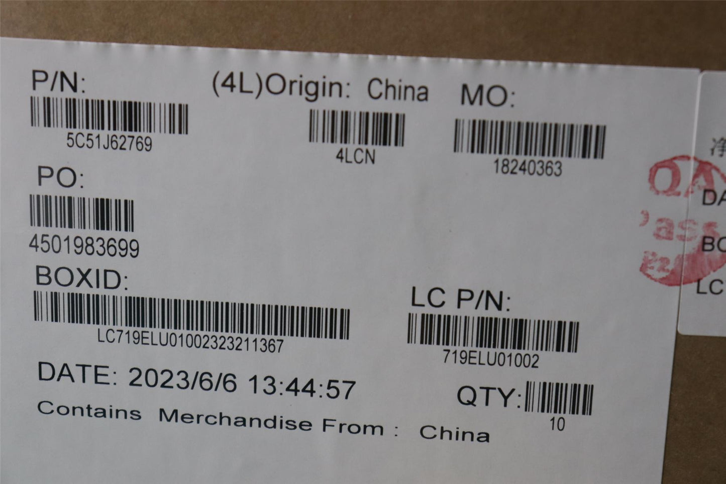 Lenovo PCBA LAN/B NSF352 KE612 NFP 5C51J62769