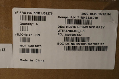 Lenovo IdeaPad 1 15AMN7 Palmrest Cover Touchpad Keyboard US Silver 5CB1J51275