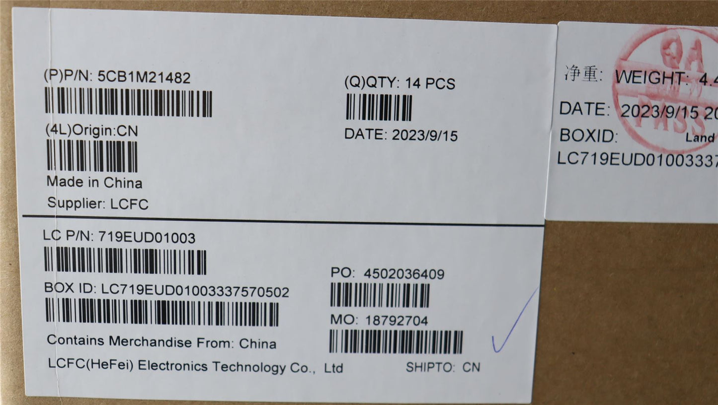 Lenovo KT4D0_D_CVR_UMA_WL_ASSY_BK_DDR4 5CB1M21482